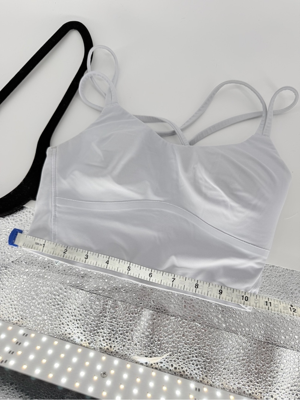lululemon athletica Light blue Strappy Sports Bralette Longline best fits Small - Picture 5 of 5
